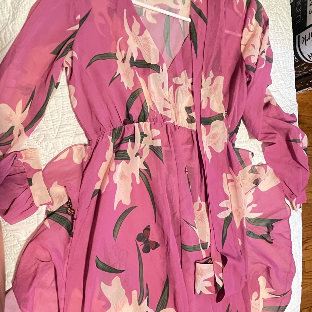 floral purple dress